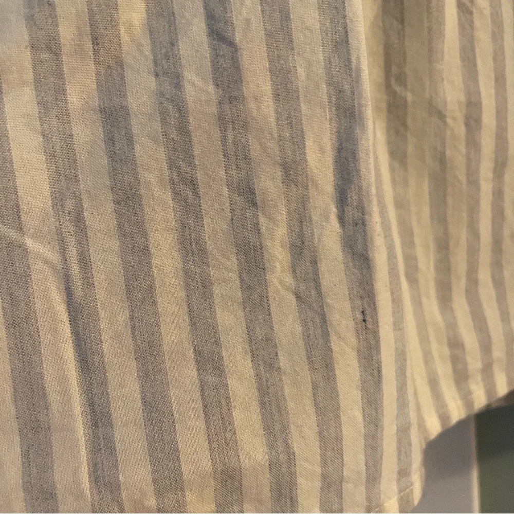 Madewell Striped Ruffle-Neck Keyhole Top Size XS - Picture 6 of 9